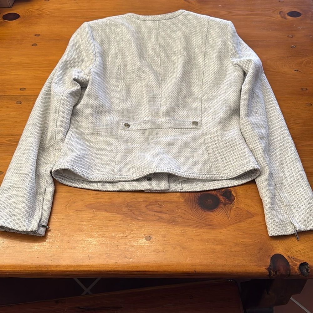 White House Black Market Snap Front Textured Jacket - Picture 10 of 16